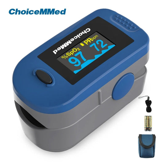 ChoiceMMed Finger Pulse Oximeter with OLED Display, Heart Rate and Blood Oxygen Monitor