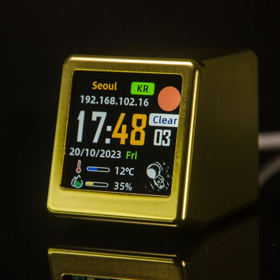 GeekMagic Ultra Smart WiFi Weather Station with Bed Clock, Photo Album, and GIF Display