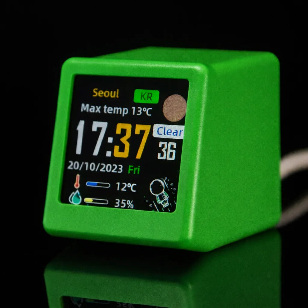 GeekMagic Ultra Smart WiFi Weather Station with Bed Clock, Photo Album, and GIF Display