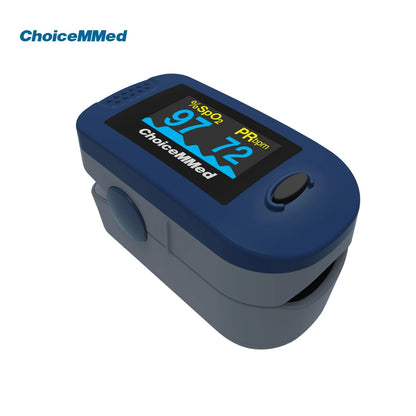 ChoiceMMed Finger Pulse Oximeter with OLED Display, Heart Rate and Blood Oxygen Monitor