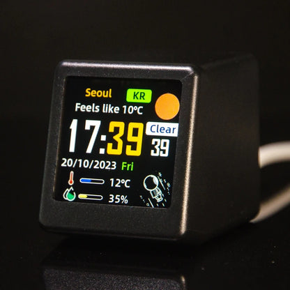 GeekMagic Ultra Smart WiFi Weather Station with Bed Clock, Photo Album, and GIF Display